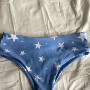 blue shein bikini bottoms!